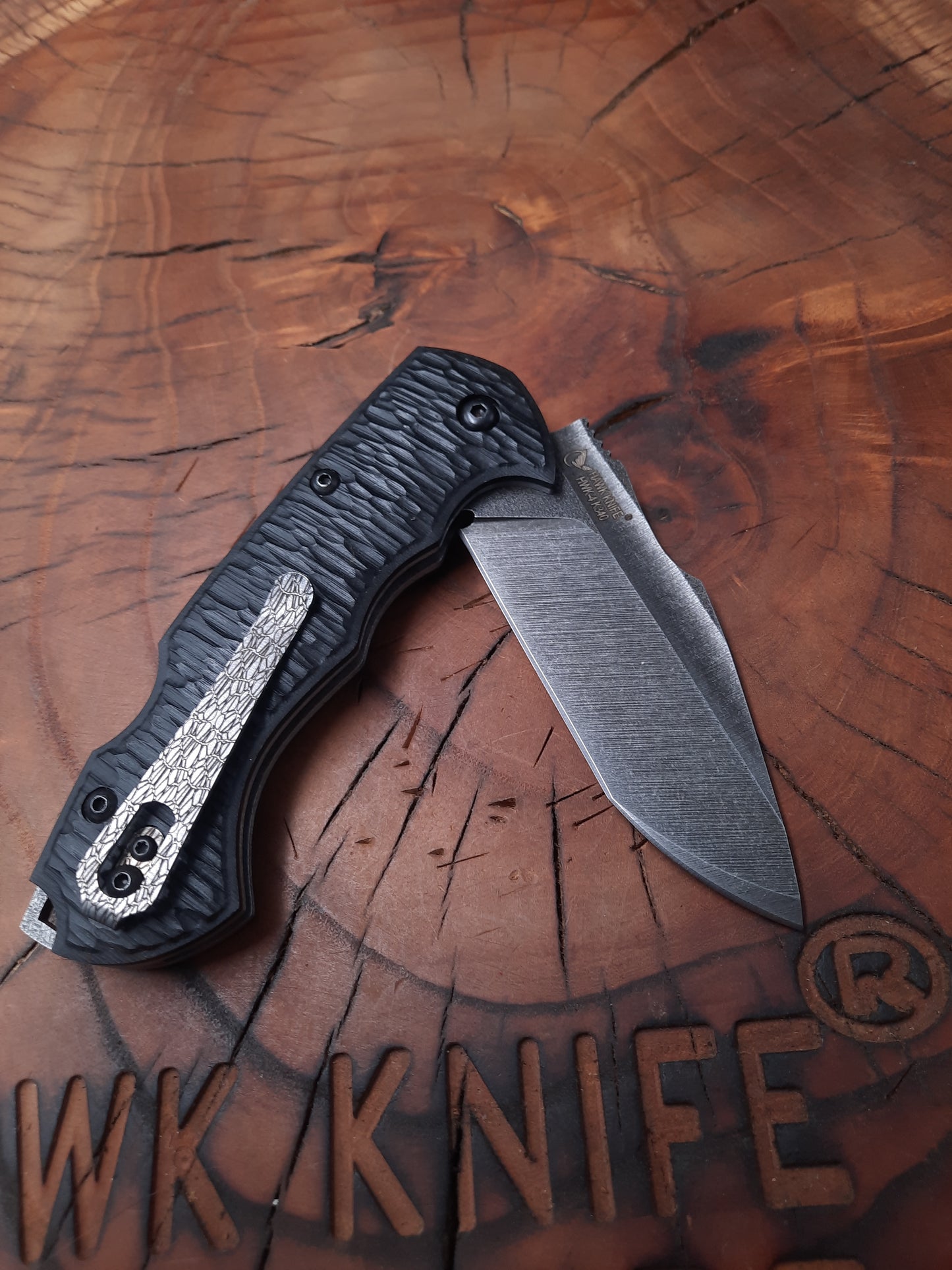 HAWK-4 (VIP) K340 SLOTTED POCKET KNIFE (WITH CLIPS) 