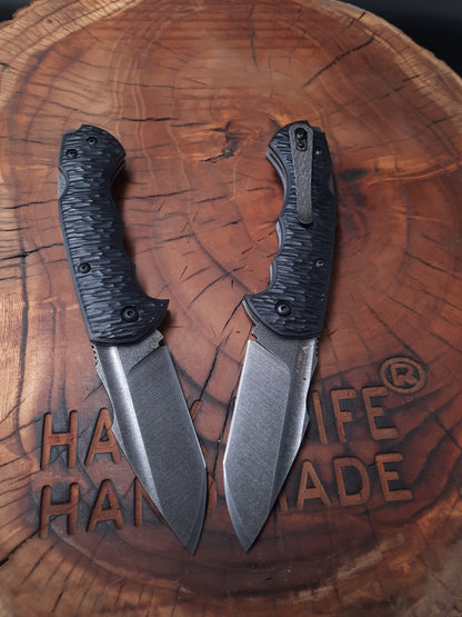 HAWK-4 (VIP) K340 SLOTTED POCKET KNIFE (WITH CLIPS) 