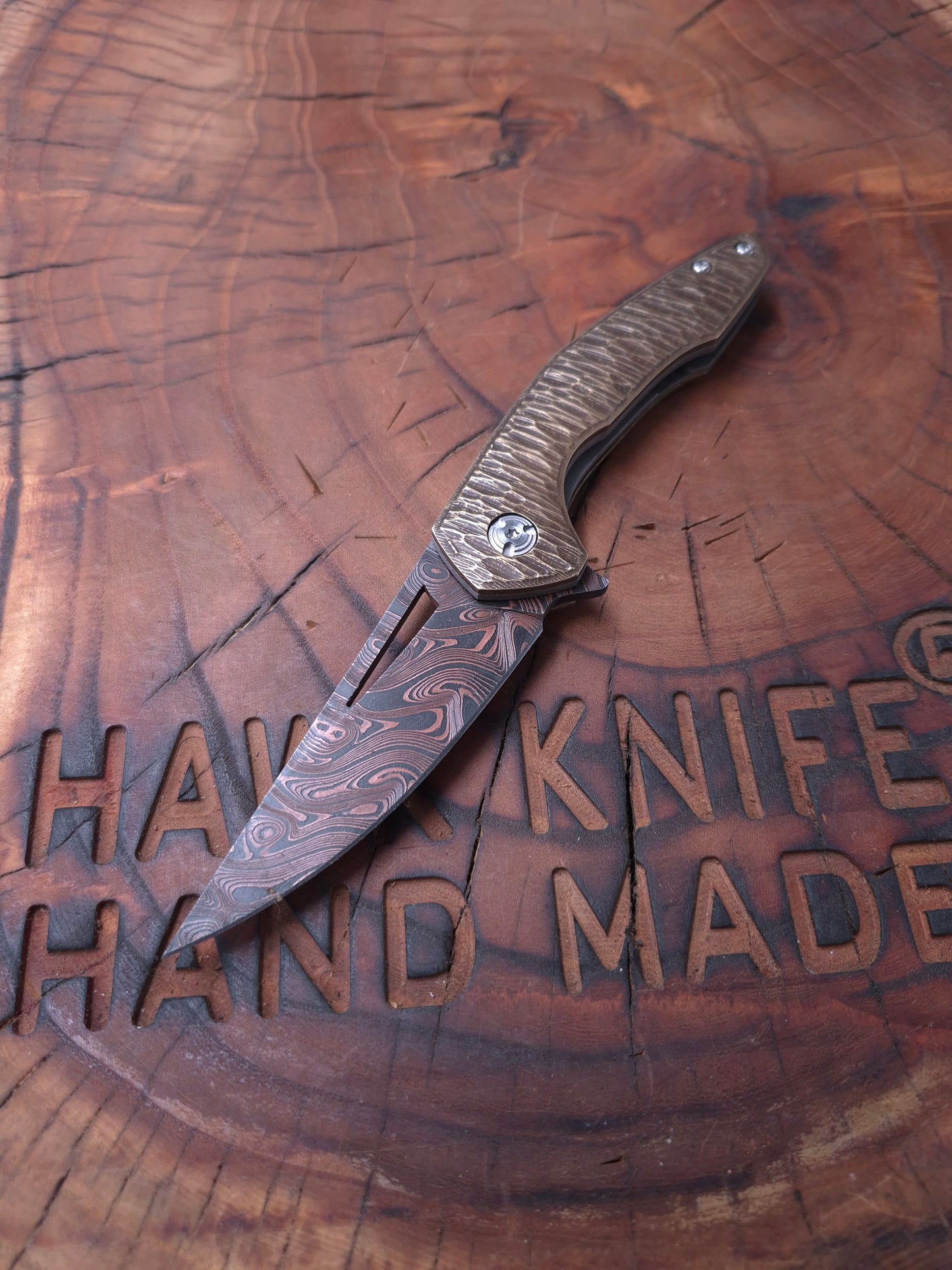 HAWK-3s CARBON DAMASCUS LİNERLOCK ÇAKI