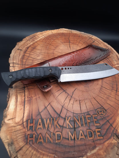 LINE TYPE HUNTING-CAMPING KNIFE 80CRV2 CARBON STEEL