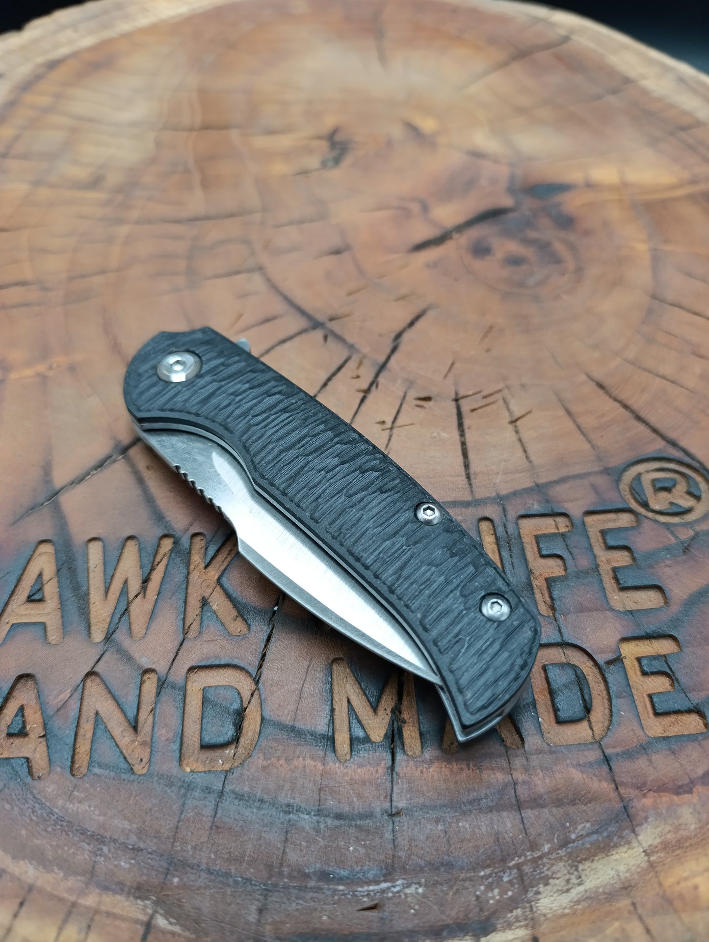 HAWK-2s MIKARTA N690 LINERLOCK Pocket Knife 