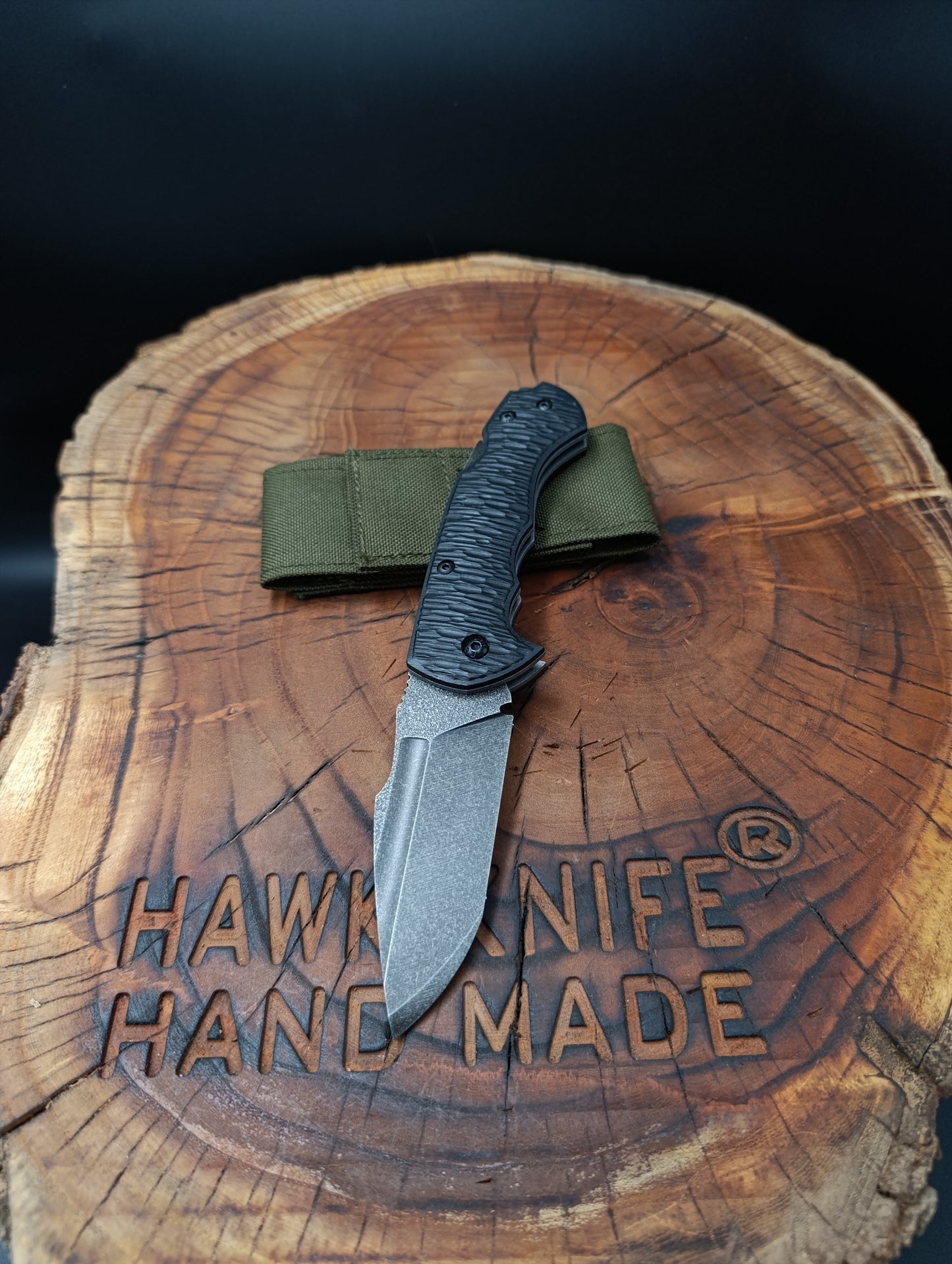 HAWK-4 (VIP) K340 SLOTTED POCKET KNIFE (WITH SHEATH) 