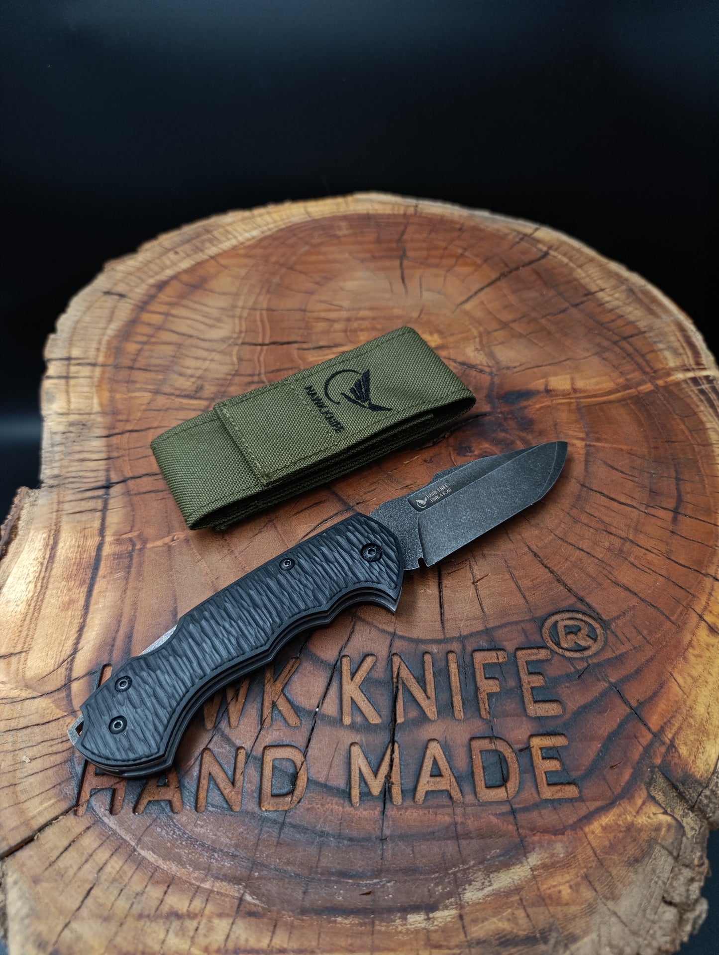 HAWK-4 (VIP) K340 SLOTTED POCKET KNIFE (WITH SHEATH) 