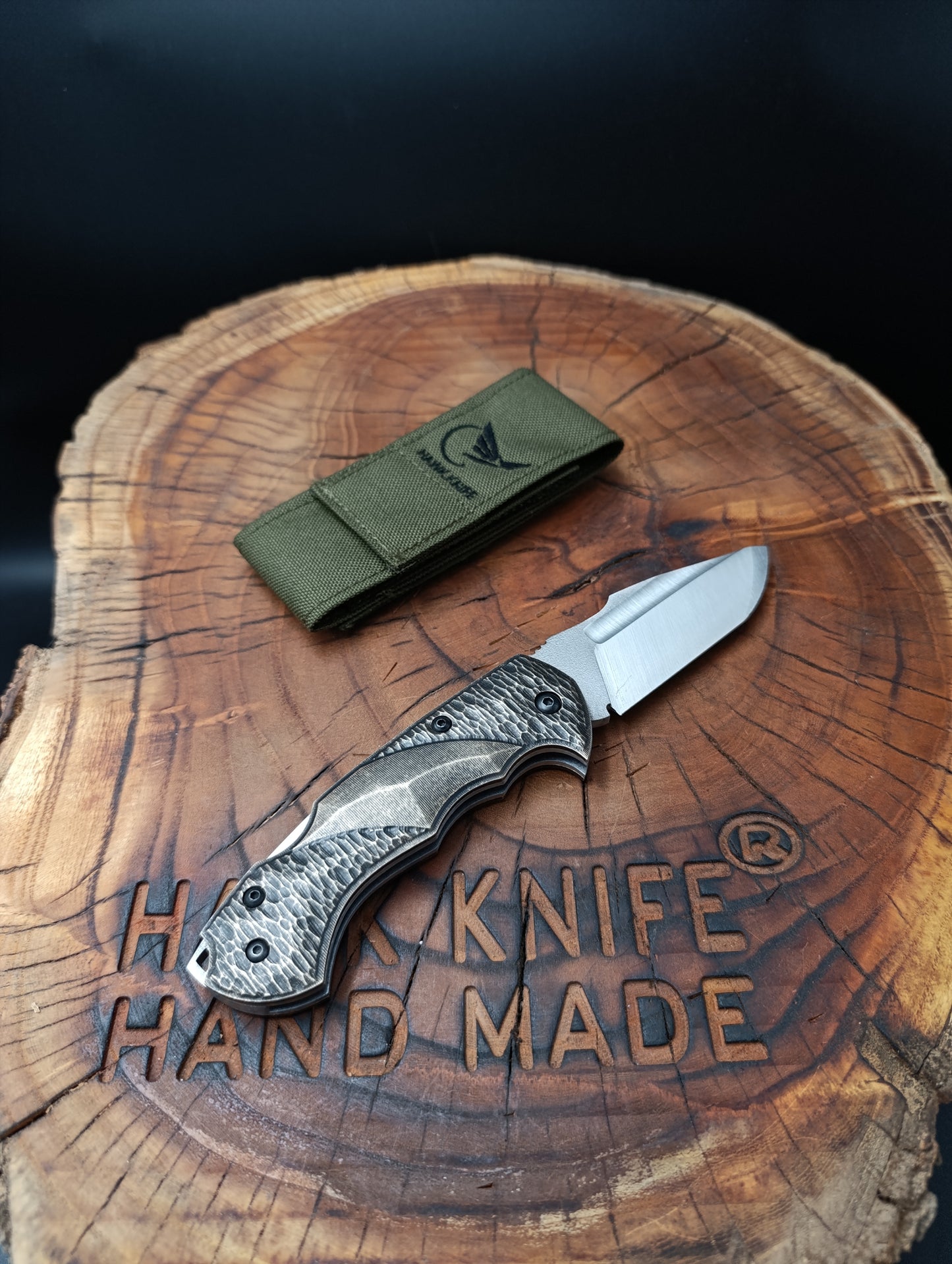 HAWK-4 GOLD VIP N690 Slotted Pocket Knife