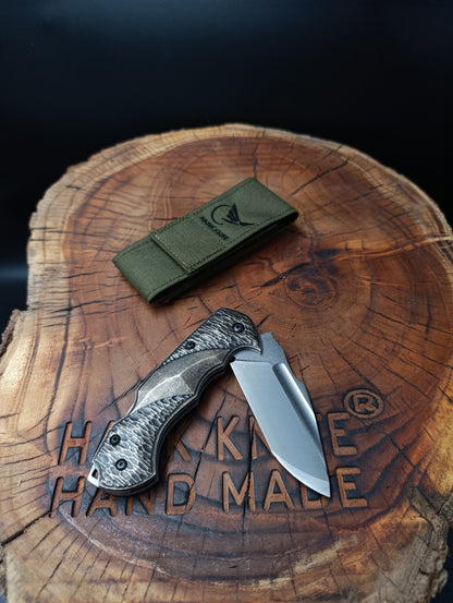 HAWK-4 GOLD VIP N690 Slotted Pocket Knife