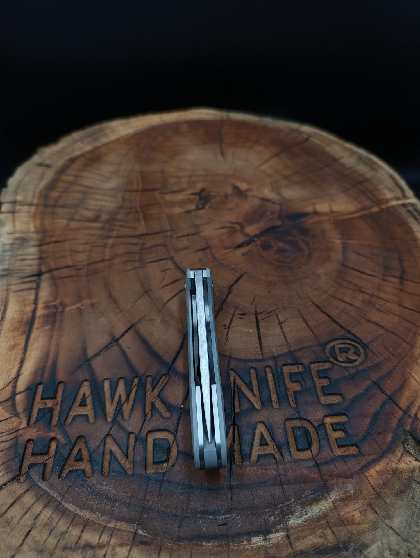 HAWK-3s GRAY N690 LINERLOCK POCKET KNIFE 