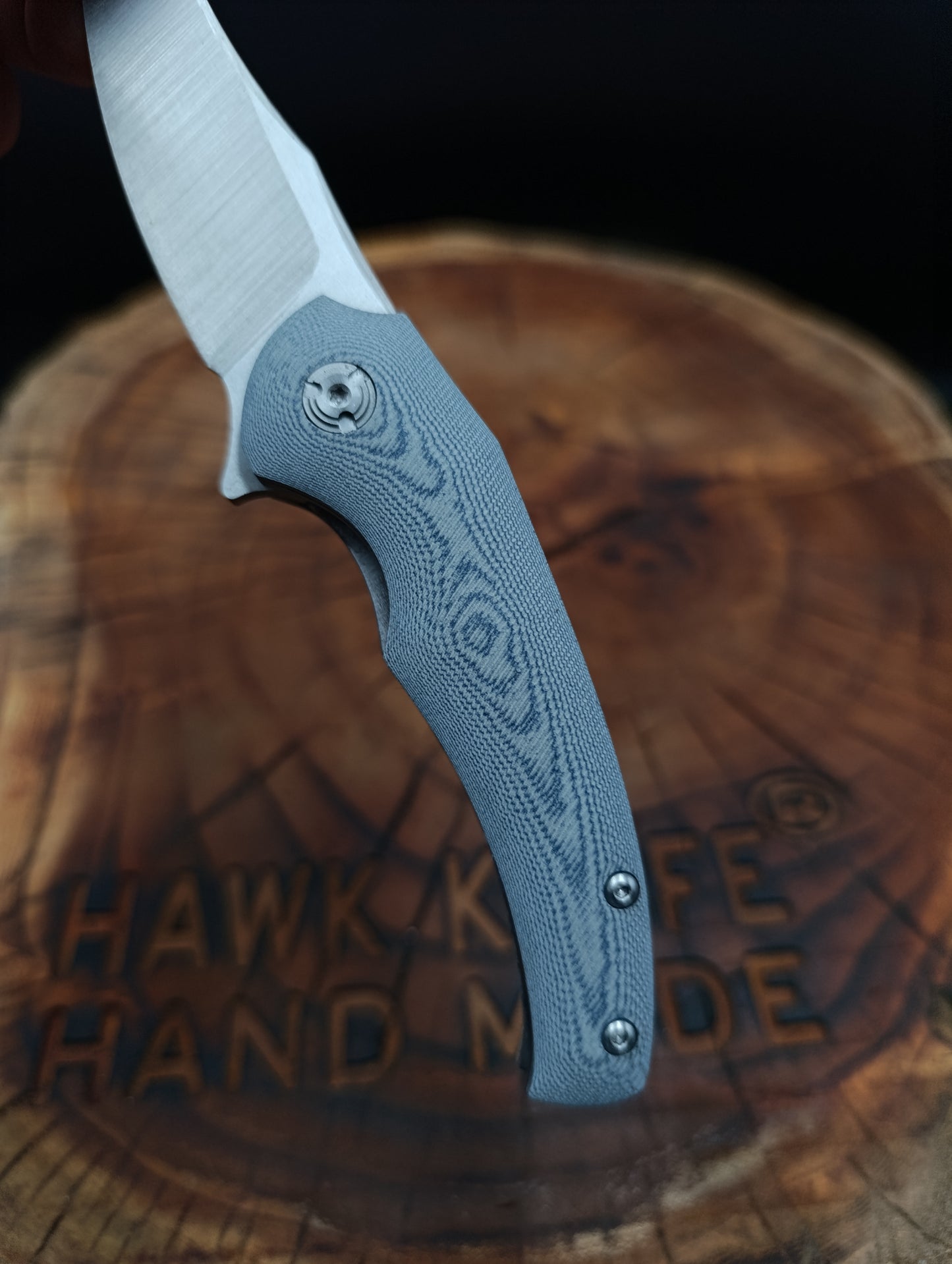 HAWK-5s BLUE N690 LINERLOCK Pocket Knife 