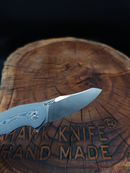 HAWK-5s BLUE N690 LINERLOCK Pocket Knife 