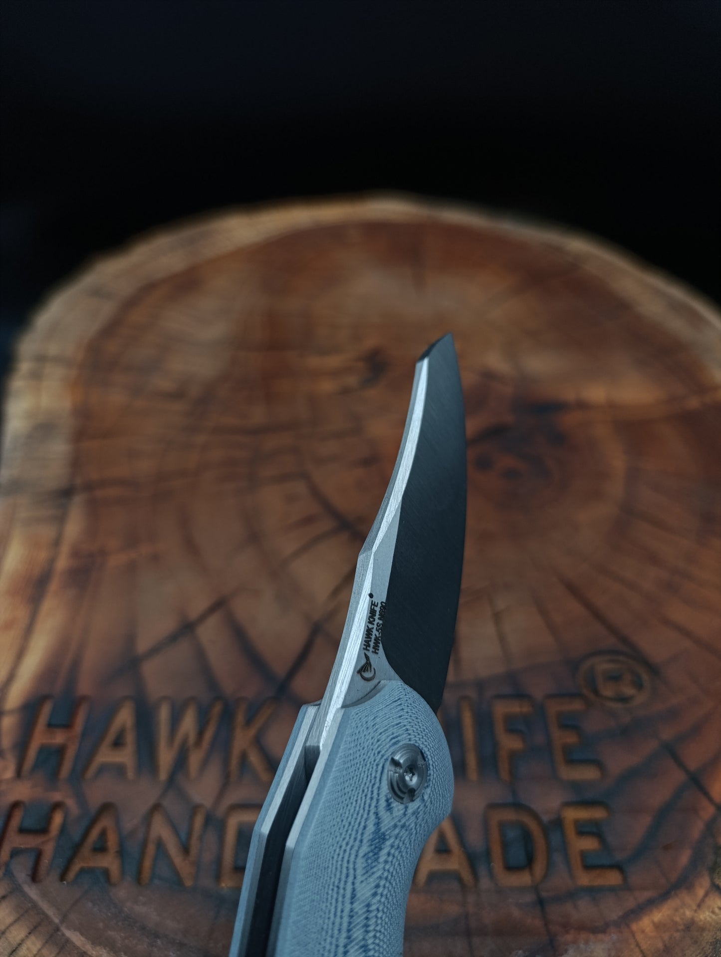 HAWK-5s BLUE N690 LINERLOCK Pocket Knife 