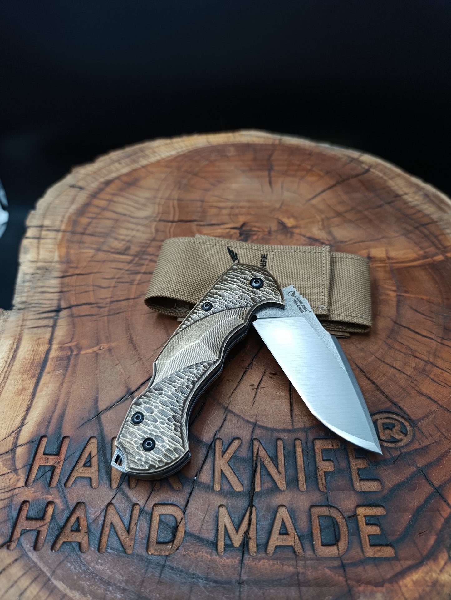 HAWK-4 GOLD Pocket Knife.