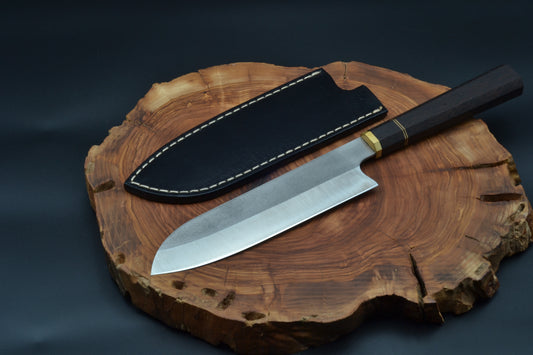 SANTOKU (S) EL YAPIMI N690 ÇELİK ŞEF BIÇAĞI