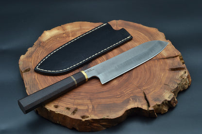 SANTOKU (S) EL YAPIMI N690 ÇELİK ŞEF BIÇAĞI