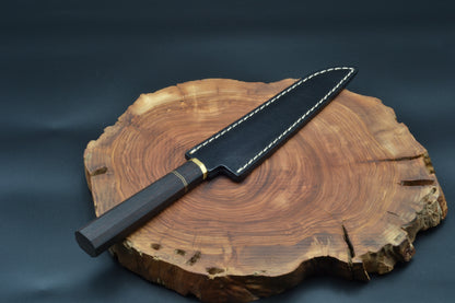 SUJUHIKI 332mm HAND MADE N690 STEEL CHEF KNIFE 