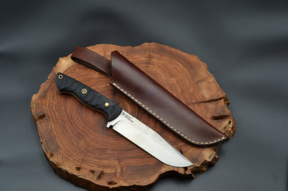 HANDMADE N690 STEEL DROP POINT OUTDOOR KNIFE