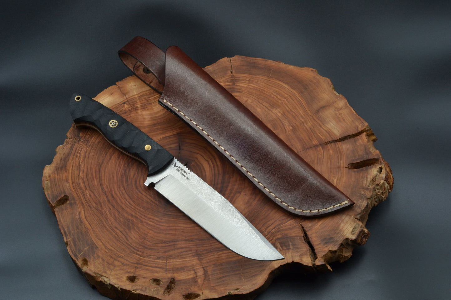 HANDMADE N690 STEEL DROP POINT OUTDOOR KNIFE