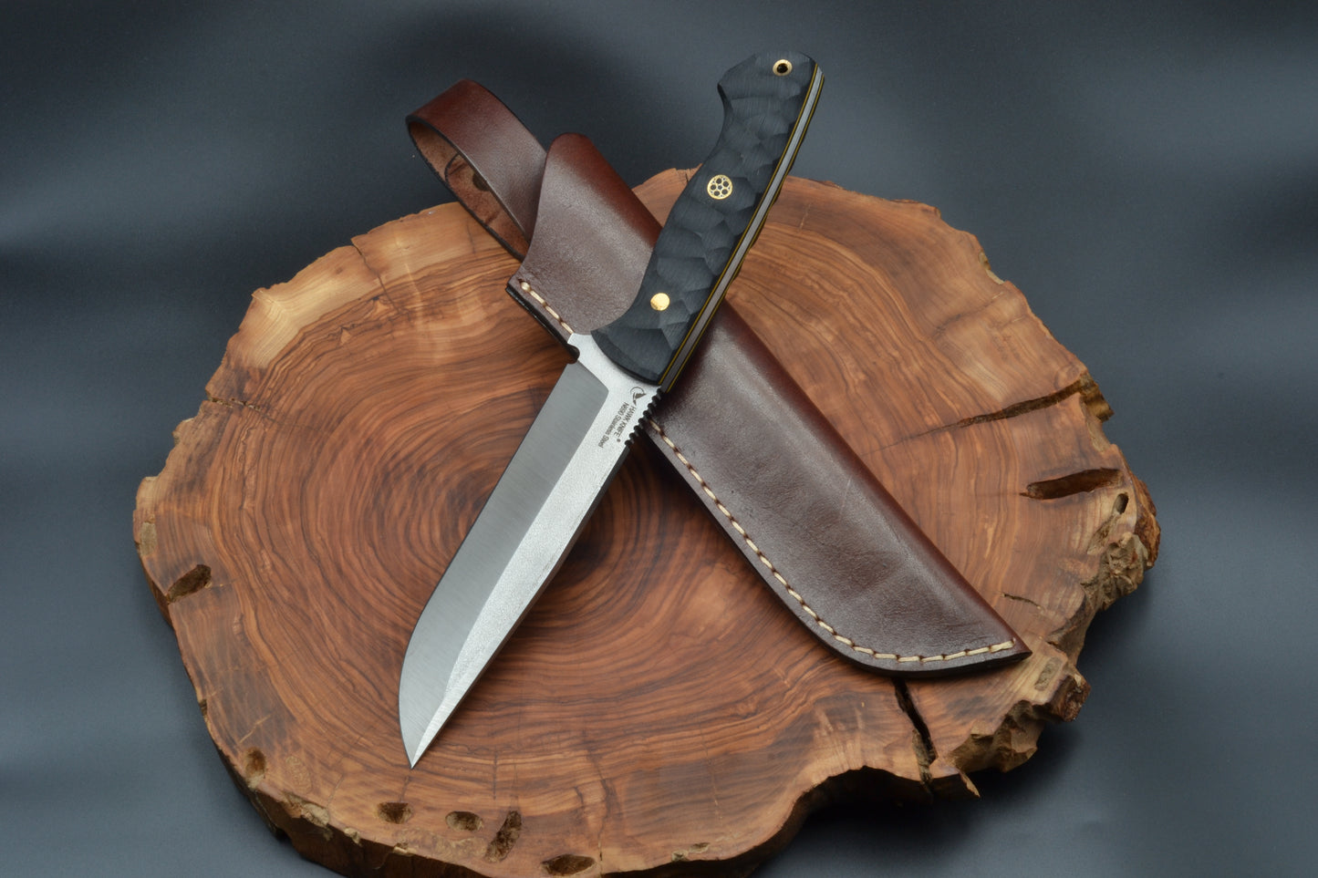 HANDMADE N690 STEEL DROP POINT OUTDOOR KNIFE