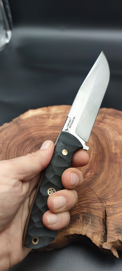 HANDMADE N690 STEEL DROP POINT OUTDOOR KNIFE